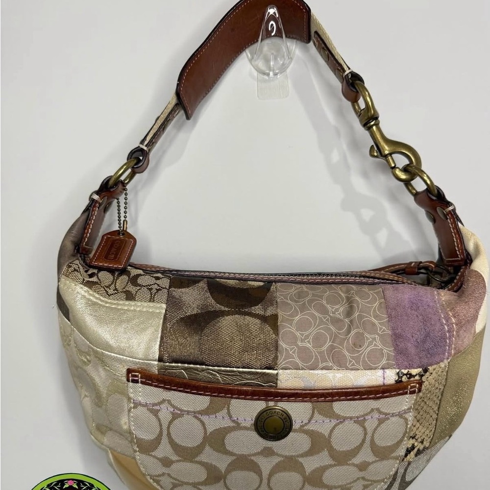 Coach Patchwork Hobo Shoulder Bag Purse